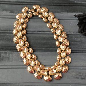 Gold + Gem Chunky Necklace